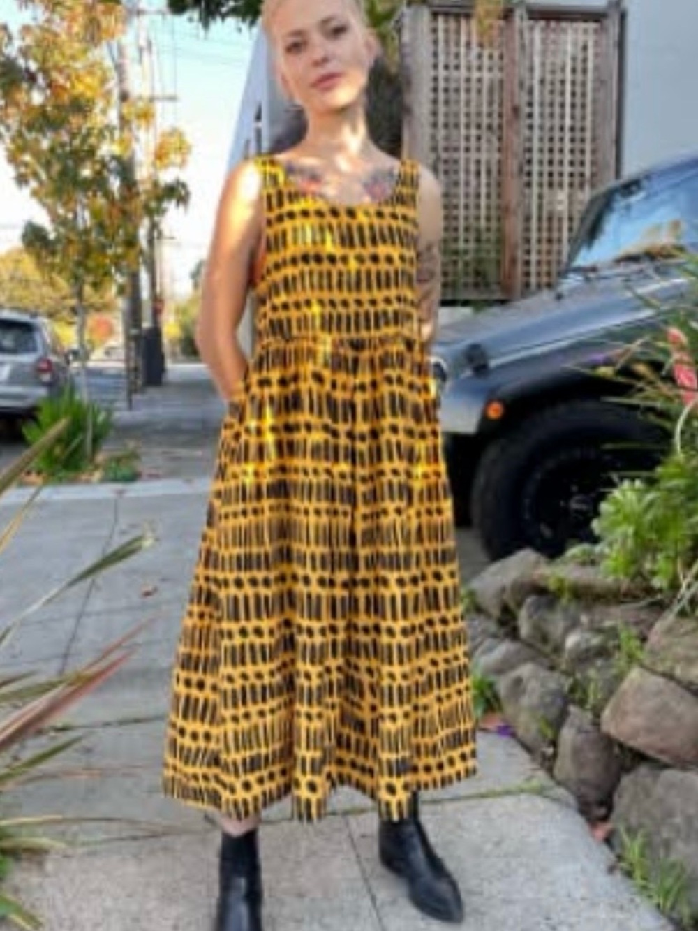Nooworks Naomi Dress in Dorcas Code Print - Size 5X
